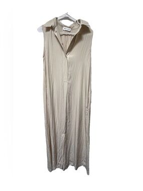 Mela Purdie Luxury Minimalist Summer Australia Made Technical Polyester Dress S